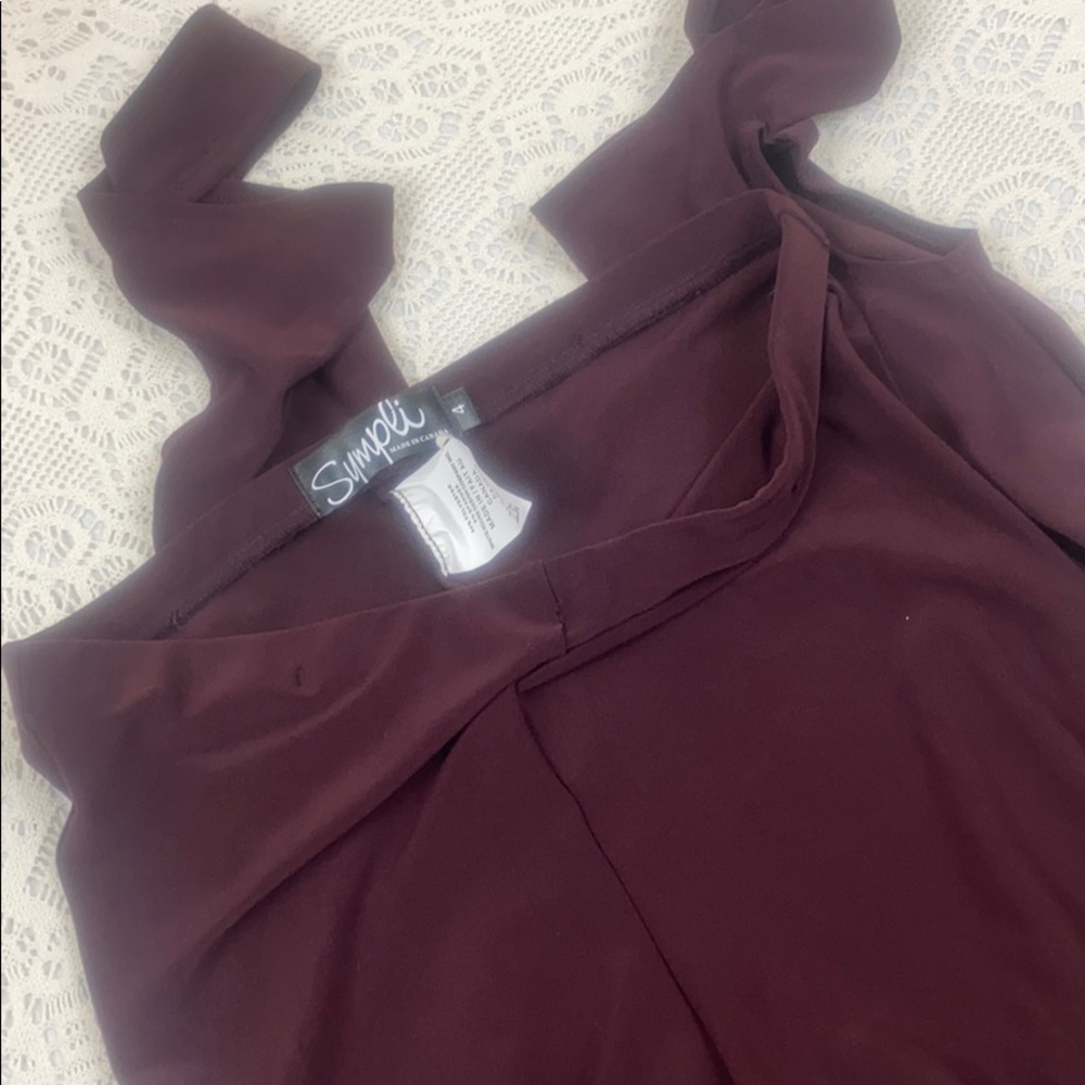 Sympli Stirrup Legging Burgundy Wine 4